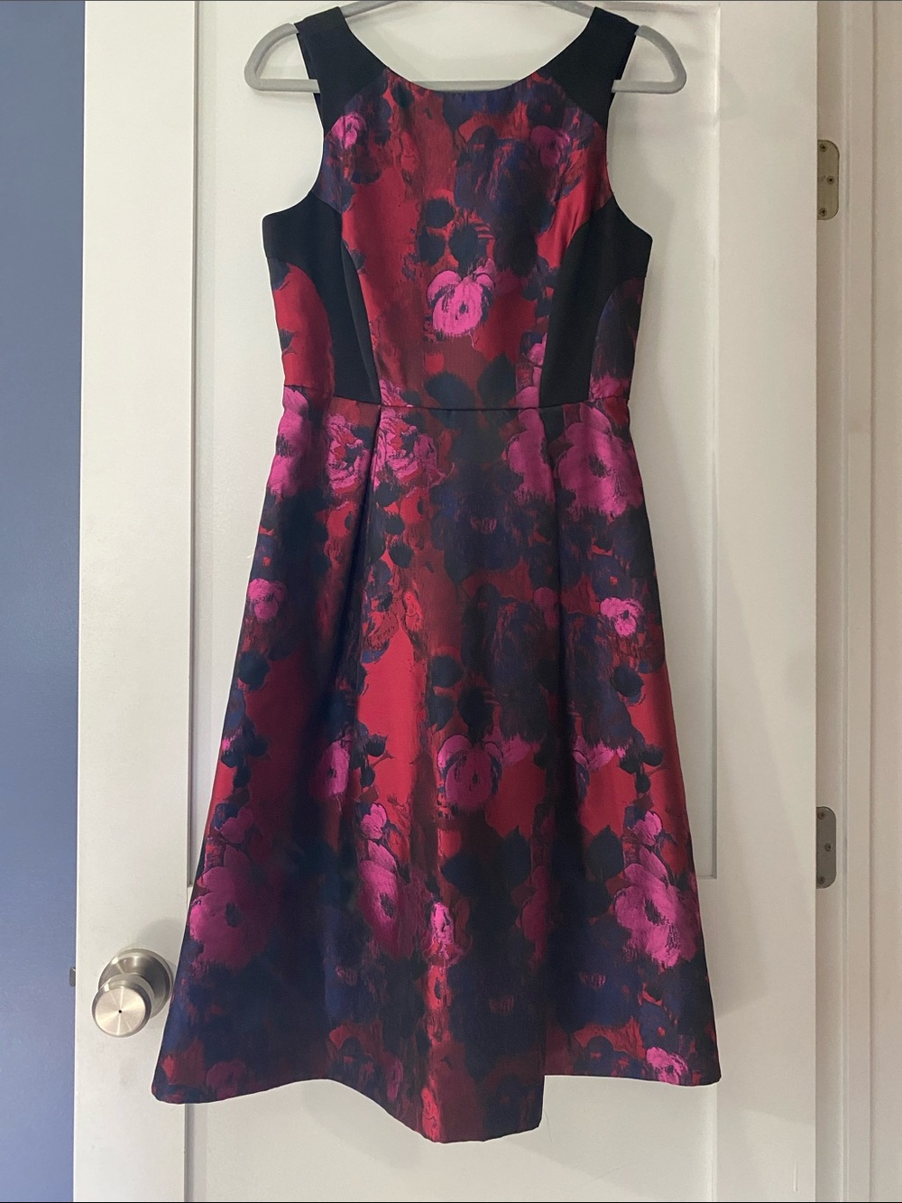 Ivanka Trump Black Satin Cocktail Dress